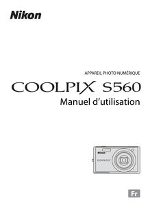 Notice Appareil Photo numériques Nikon  COOLPIX S560