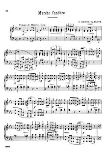 Partition complète, Marche funèbre, C minor, Chopin, Frédéric par Frédéric Chopin
