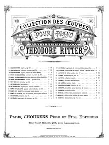 Partition complète, Les sylphes, Scherzo pour piano, A minor, Ritter, Théodore