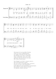 Partition Ps.129: Die Feind haben mich oft gedrängt, SWV 234, Becker Psalter, Op.5