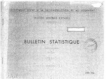 Bulletin statistique de la construction - Permis de construire - Logements. Années 1952-1969 (Edition 1956-1970). Récapitulatif. : avril vol. 1