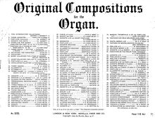 Partition orgue Score, Offertory, Offertoire, B♭ major, Hall, King
