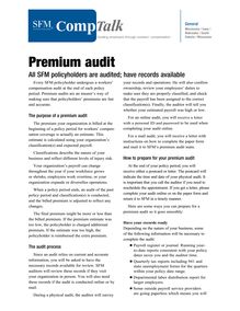 Premium Audit CompTalk