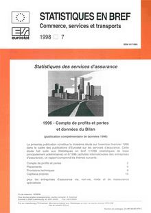 Statistiques des services d assurance 1996