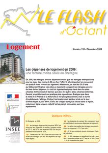 Les dépenses de logement en 2006 : une facture moins salée en Bretagne (Flash d Octant n°155)