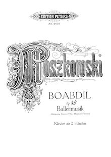 Partition de piano, Boabdil, Op.49, Boabdil der letzte Maurenkönig