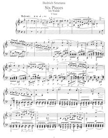 Partition complète, 6 Characteristic pièces, Op.1, 6 charakteristických skladeb / 6 morceaux caractéristiques