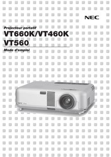 Notice Projecteur NEC  VT460K