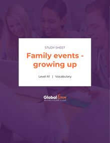 Family events - growing up