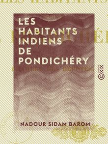 Les Habitants indiens de Pondichéry