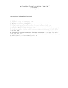Exemples d exercices de type bac Série ST2S