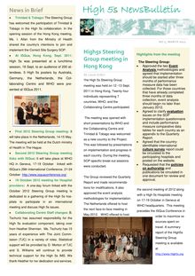 L’initiative OMS High 5s - High 5s NewsBulletin n°2, March 2012
