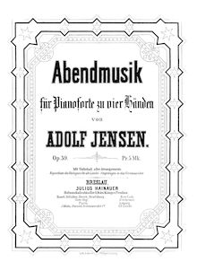 Partition complète, Abendmusik, Jensen, Adolf