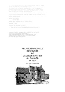 Relation originale du voyage de Jacques Cartier au Canada en 1534 par Cartier