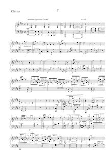 Partition Piano (, partie seulement), Piano quintette No.1, Klavierquintett Nr.1 h-moll par Albin Fries