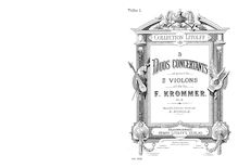 Partition parties complètes, 3 Duos concertants, Op.6, Krommer, Franz