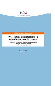 Élaboration des protocoles pluriprofessionnels de soins de premier recours - Protocoles pluriprofessionnels - Exemple HTA