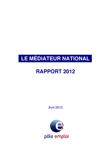 Rapport 2012 du Médiateur national de Pôle Emploi