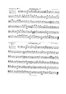 Partition Trombone 1 & 2 (on one sheet), Graduale de tempore, Tua es potentia, tuum regnum Domine