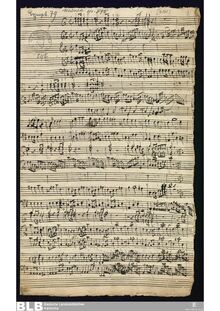 Partition complète, Sinfonia en D major, MWV 7.7, D major, Molter, Johann Melchior