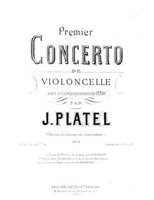 Partition de violoncelle, violoncelle Concerto No.1, Op.3