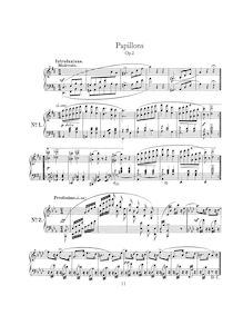 Partition complète, Papillons, Schumann, Robert par Robert Schumann