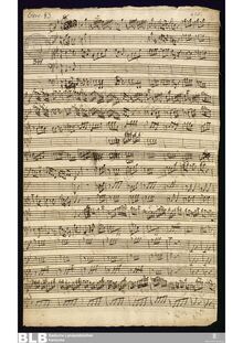 Partition complète, basson Concerto en B-flat major, B♭ major, Molter, Johann Melchior