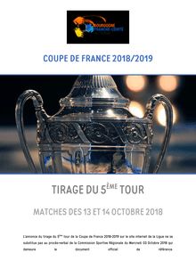 5e tour de la coupe de France Bourgogne Franche-Comté 