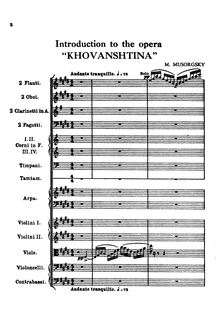 Partition complète, Khovanshchina, Хованщина, Composer par Composer
