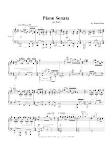 Partition complète, Piano Sonata, Belkin, Alan