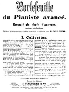 Partition Cahier 1, 6 Etudes mélodiques de Concert, Op.4, Vollweiler, Charles