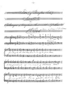 Partition chœur et (solo) baryton , partie, Kantate til avsløringen av Wergelandmonumentet, Op.25b