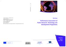 Performance assessment of public research, technology and development programmes