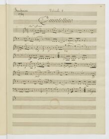 Partition violoncelle 1, 4 corde quintettes, Boccherini, Luigi