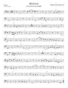 Partition viole de basse 2, madrigaux, Ferrabosco Sr., Alfonso par Alfonso Ferrabosco Sr.