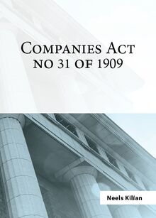 Companies Act No 31 of 1909