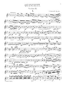 Partition violon 2, Piano quintette, Op.40, G minor, Davydov, Karl