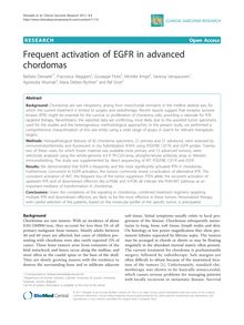 Frequent activation of EGFR in advanced chordomas