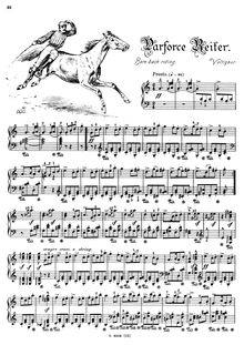 Partition , Parforce-Reiter - Bare back riding - Voltigeur, Musikalisches Bilderbuch, Op.41