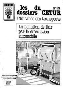La pollution de l air par la circulation automobile. : 1245_1