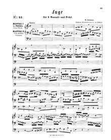 Partition complète, Fugue en A minor, Schütze, Friedrich Wilhelm