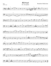 Partition viole de basse, Madrigali a 5 voci, Libro 4, Pallavicino, Benedetto par Benedetto Pallavicino