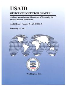 Audit of Awarding and Monitoring of Grants by the Inter-American Foundation