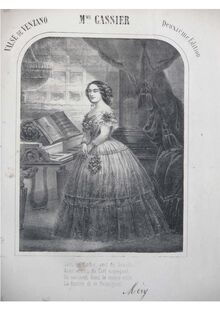 Partition complète, Célèbre valse de L. Venzano, Waltz on a theme by Luigi Venzano (1814-1878)