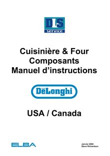 Cuisinière & Four Composants Manuel d'instructions USA / Canada