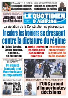Le Quotidien d’Abidjan n°2901 - du mardi 11 août 2020
