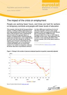 The impact of the crisis on employment