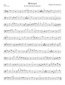 Partition viole de basse, Madrigali a 5 voci, Libro 2, Ferrabosco Sr., Alfonso