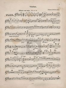 Partition de violon, Piano Trio No.1 en B major, Klaviertrio Nr.1 H-dur par Johannes Brahms
