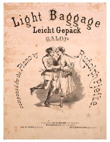 Partition complète, Light Baggage, Leicht Gepäck, Galop, G major (D major introduction)